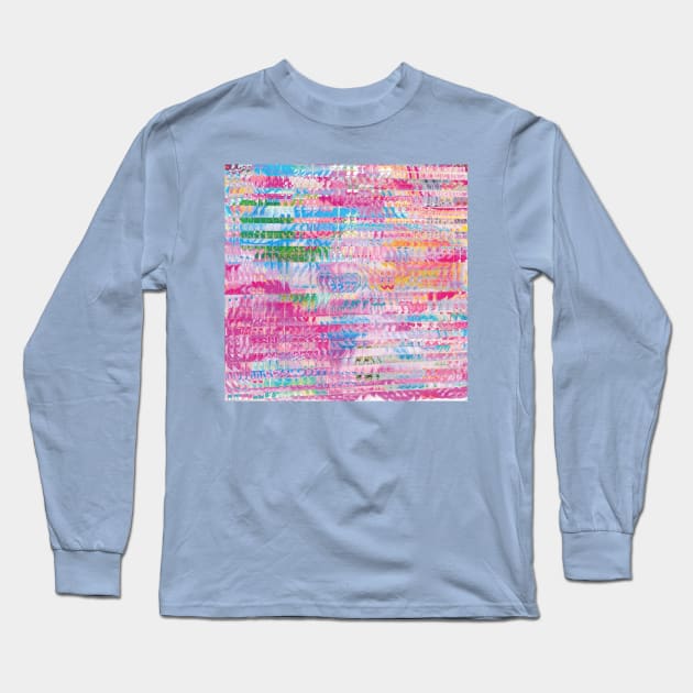 glitch gradient Long Sleeve T-Shirt by gummygunk